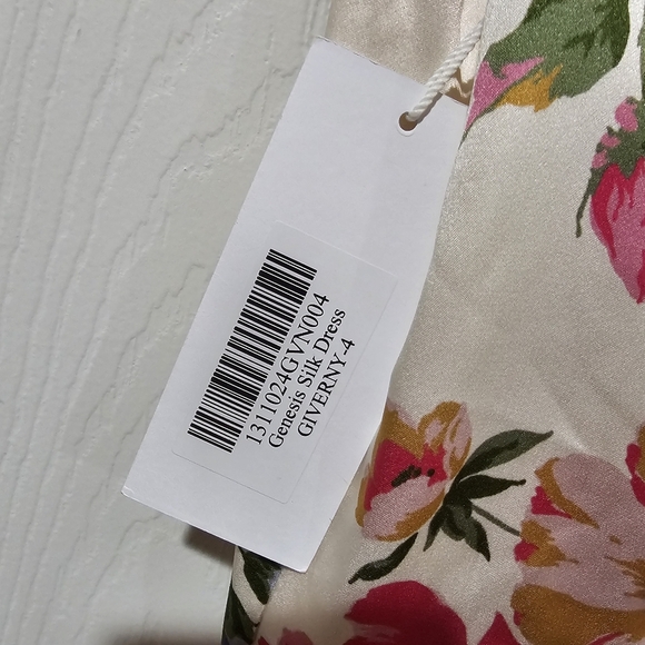 Reformation Genesis Silk Dress in Giverny - Picture 4 of 7